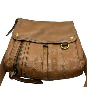 Fossil Womens Morgan ZB4798 Brown Leather Wallet Pockets Crossbody Handbag Purse